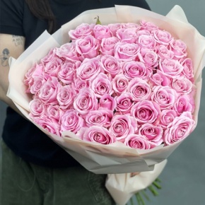 Букет из 55 роз Аваланж (60 см) в Домодедово