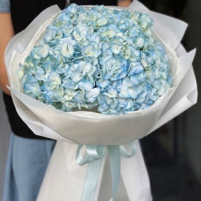 Букет из 5 голубых гортензий в Домодедово