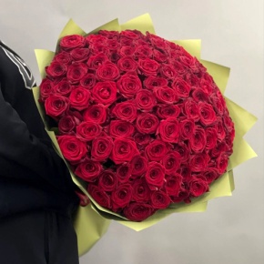 Букет из 101 красной розы (80 см) в Домодедово