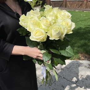 Букет из 11 белых роз (70 см) в Домодедово