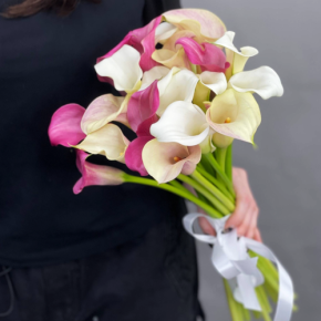 Букет из 21 каллы микс в Домодедово