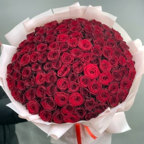Букет "Париж" из 101 красной розы (60 см) в Домодедово