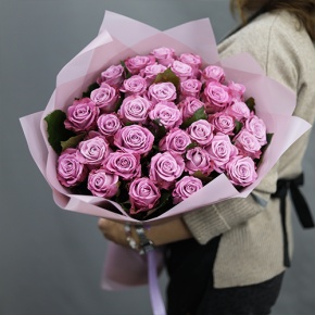 Букет из 35 малиновых роз Меритим (50 см) в Домодедово