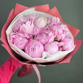 Букет из 11 пионов Сара Бернар в Домодедово