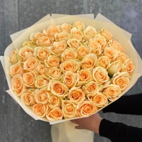 Букет из 51 розы Аваланж (60 см) в Домодедово