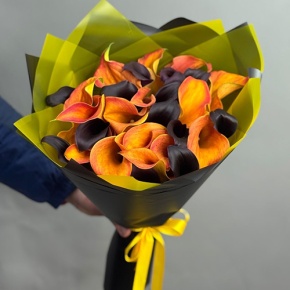 Букет "Карамель" из 29 калл в Домодедово