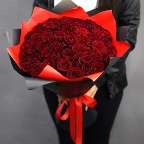 Букет из 51 красной розы (50 см) в Домодедово