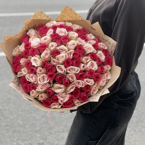 Букет "Амурный" из 101 розы (40 см) в Домодедово