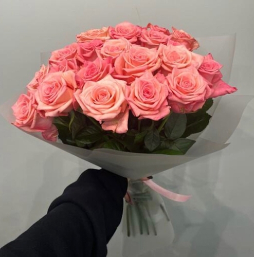 Букет из 21 розовой розы (50 см) в Домодедово