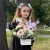 Композиция с георгинами на 1 сентября в белом ящике в Домодедово