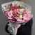 Букет "Для счастья" из кустовых роз, орхидей, гиперикума и диантусов в Домодедово