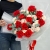 Букет "Любовь, похожая на сон" из французских роз Эквадор Нина, ранункулюсов, кустовых пионовидных роз Бомбастик и диантусов в Домодедово