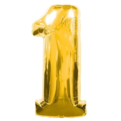Шар гелиевый цифра 1 (40х102 см) в Домодедово