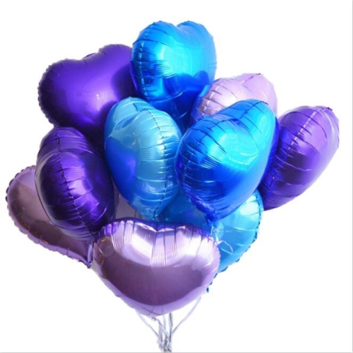Сердце сиреневое фольгированный шар с гелием (45 см) в Домодедово