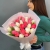 Букет из 25 кораллово-белых тюльпанов в Домодедово