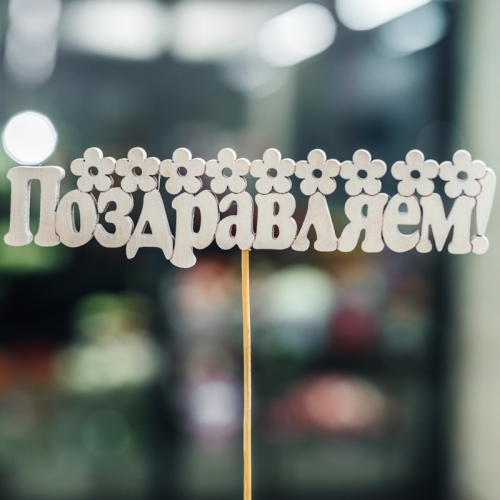 Топпер Поздравляем в Домодедово