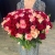 Букет 151 роза красный микс (50 см) в Домодедово